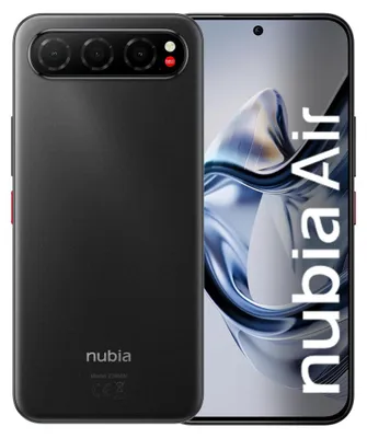 Immagine prodotto di Nubia Air Smartphone 5G 6,78" AMOLED 8+256GB RAM 20GB Tripla Fotocamera 50MP Batteria 5000mAh IP68 IP69 Stream Black