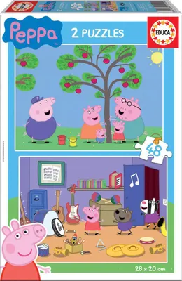 Produktbild von Kinderpuzzle Peppa Pig Educa (2 x 48 pcs)