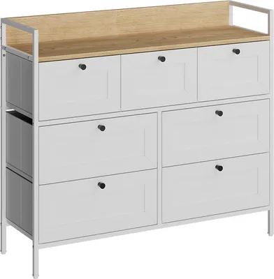 Produktbild von Vicco Kommode Belaro, 98 x 85 cm mit 7 Schubladen, Weiß