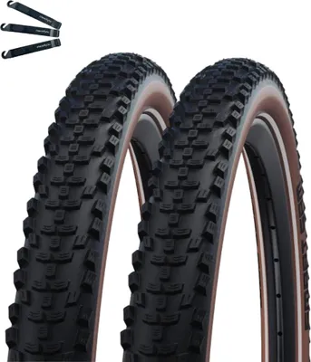 Obrázok produktu pre 2 x cyklistické pneumatiky Schwalbe Smart Sam Double Defense ADDIX Performance Line Black/Bronze 65-622 (29x2.60) vrátane pák