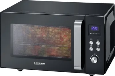 Produktbild von SEVERIN MW7763 Mikrowelle 2-in-1 schwarz