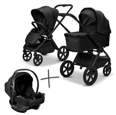 Produktbild von Moon Gio FOLD SET Kombi-Kinderwagen onyx inkl. Cosmo Babyschale