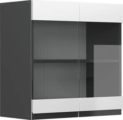 Immagine prodotto di Mobile da cucina in vetro Vicco R-Line Bianco 60 cm Forma a J, Model 39780