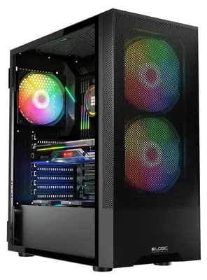 Produktbild von Logic ARYA ARGB MINIDI USB-3.0-Gehäuse schwarz