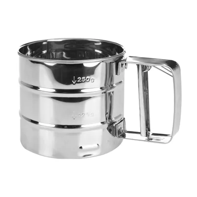 Produktbild von Excellent Houseware Mehlsiebbecher, Edelstahl, 10 x 9,5 cm, Silber