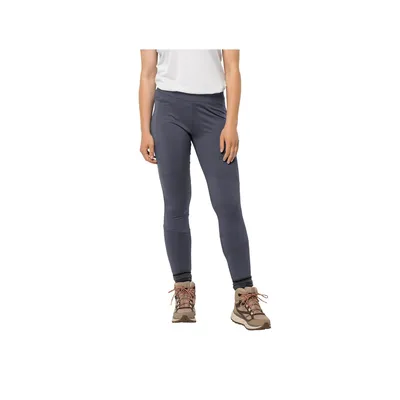 Image de Jack Wolfskin, legging de sport pour femmes, modèle Berntal Tights W, couleur Dolphin, taille XL (Europe)