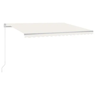 Immagine prodotto di Tenda da sole VidaXL retrattile manualmente con LED, 400x300 cm, color crema