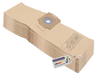 Produktbild von 10 Premium Staubsaugerbeutel passend für Wetrok Monovac 6, Bantam 6, Bantam 9