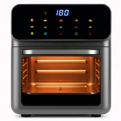 Produktbild von Heißluftfritteuse 12L, Friteuse Heissluft 1350 W, Air Fryer, Airfyer, Heissluftfriteuse 10 Programmen, Warmhalten, Retoo