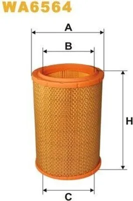 Produktbild von Luftfilter WIX FILTERS WA6564 für RENAULT ESPACE III (JE0) Filtereinsatz