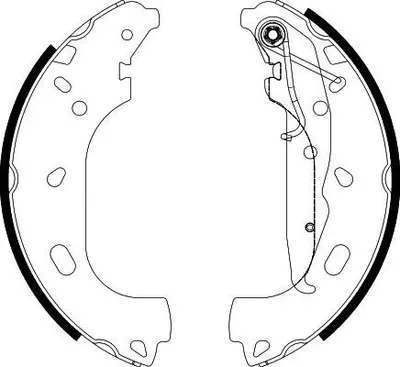 Produktbild von TEXTAR Bremsbackensatz Trommelbremse Hinten für OPEL Astra H Caravan (A04) 230mm 91060101