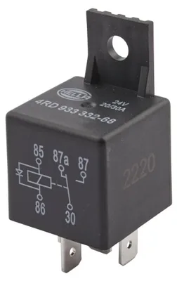 Image de Relais courant de travail 24 V inverseur 5 pôles HELLA universel pour divers véhicules