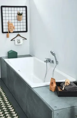 Produktbild von VIGOUR Clivia Raumsparbadewanne aus Stahl weiß 180 x 80 cm, weiß