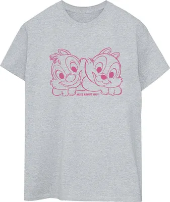 Produktbild von Disney - "Chip 'n' Dale Nuts About You" T-Shirt für Damen BI18718 (M) (Grau)