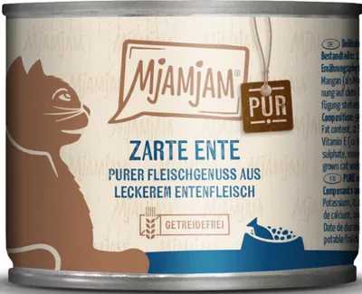 Immagine prodotto di Mjamjam puro godimento di carne pura anatra tenera 200gx6