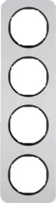Produktbild von Berker 10142184 Rahmen Alu/schwarz Berker R.1