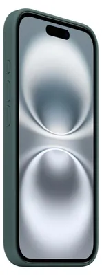 Image de Apple Coque en silicone avec MagSafe pour iPhone 16 - Vert lacustre