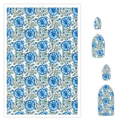 Produktbild von Transferpapier für Polymerton - Doppelseitig für Schmuckherstellung - Bastelbedarf - 14 x 8 cm, 10 Blatt