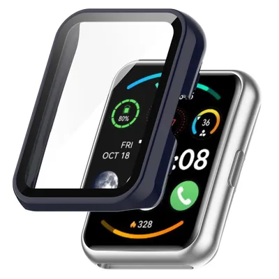 Obrázek produktu pro Celoplošné galvanické pokovování TPU pouzdro na hodinky Dark Blue pro Huawei Watch Fit 2