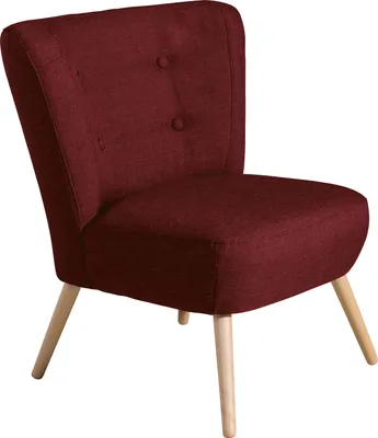 Produktbild von Max Winzer Sessel Neele - Flachgewebe rot - Maße: 69 x 68 x 80 cm
