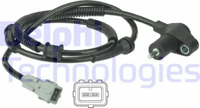 Produktbild von DELPHI ABS Sensor Raddrehzahl für CITROËN Berlingo / Berlingo First (MF, GJK, GFK) SS20381