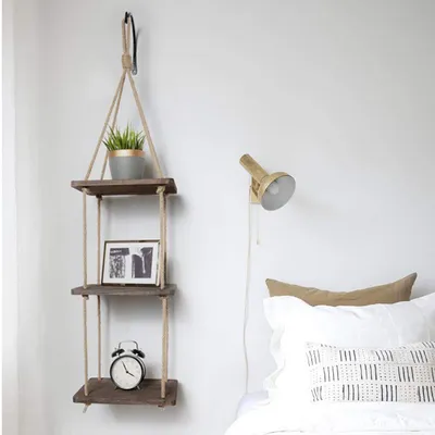 Produktbild von Skye Decor, Gar013, Wandregal, Nussbaum, 100 % FICHTENHOLZ, 90 x 1,8 x 25 cm