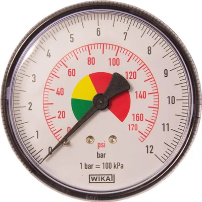 Produktbild von ELMAG Druckmanometer 0-12 bar Ø 63 mm, AG 1/4 unten, für Reifenfüller