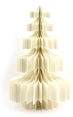 Only Natural – Wabenpapier-Weihnachtsbaum – Elfenbein – 45 cm – Ansicht 1