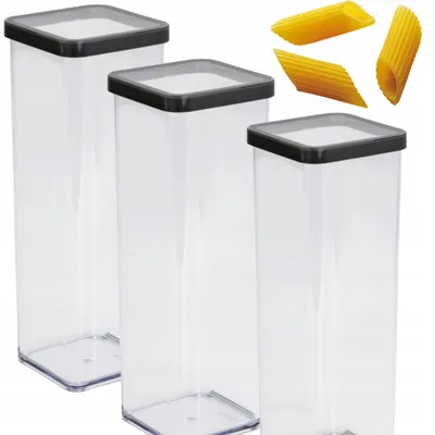 Produktbild von Rotho Loft Aufbewahrungsbehälter Set 1,5L Vorrat Grafit