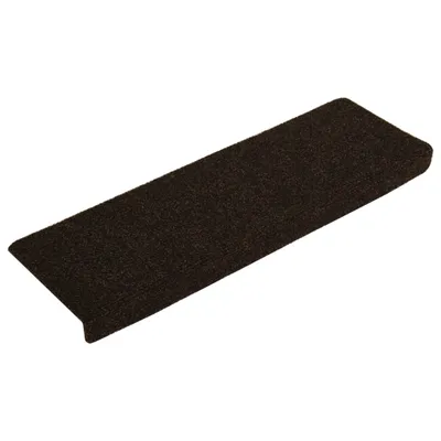 Produktbild von vidaXL Stufenmatten Selbstklebend 15 Stk. 65x21x4 cm Dunkelbraun Rechteckiger Rand
