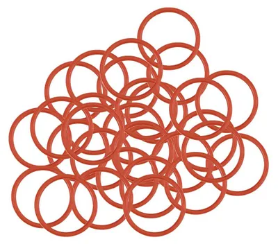 30 Silikon O-Ringe VMQ 11,5x9,5x1 mm rot