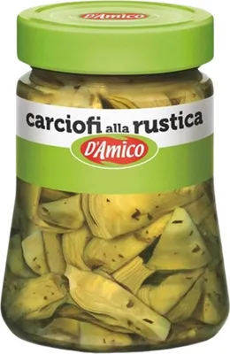 Zdjęcie produktu dla D'Amico karczochy marynowane alla rustica włoskie 280g