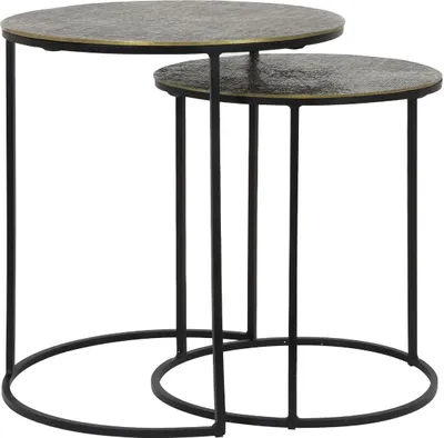 Productafbeelding van Light & Living - Bijzettafel Rengo - Antiek brons - Ø 49 cm