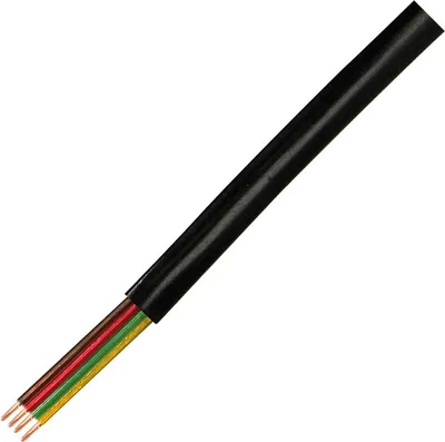 Produktbild von LogiLink Telefonkabel flach 4adrig 100m schwarz