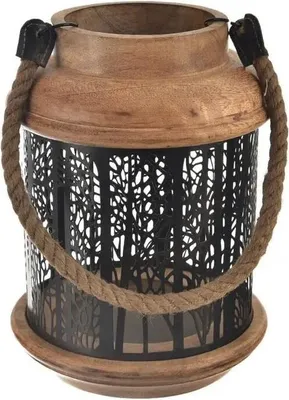 Obrázok produktu pre Indecor X13083 Svietnik mango BLACK 18x18x25 cm