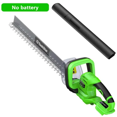Produktbild von Elektrische Heckenschere - Akku-Buschschneider - 20 V - 55,9 cm Schwert - Doppelseitiges SK5-Messer - Schnittgutentferner - Ohne Akku