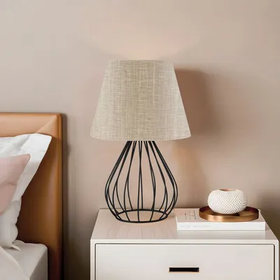 Produktbild von Opviq, AYD - 2585, Tischleuchten, Beige, PVC, 17 x 17 x 36 cm