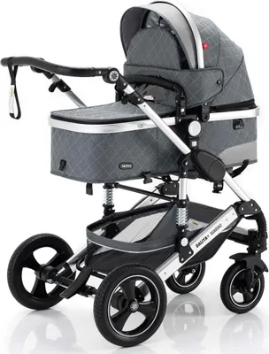 Produktbild von Daliya® BAMBIMO 2in1 Kinderwagen mit Airless-Rädern, leichtem Aluminiumrahmen & 2in1 Babywanne oder Sportsitz, Kombi-Kinderwagen, Buggy & Stroller