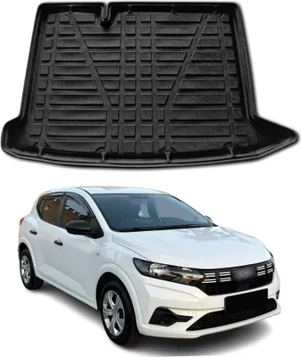 Image de Bac de coffre pour Dacia Sandero 3 2021-2025 Caoutchouc TPE Noir