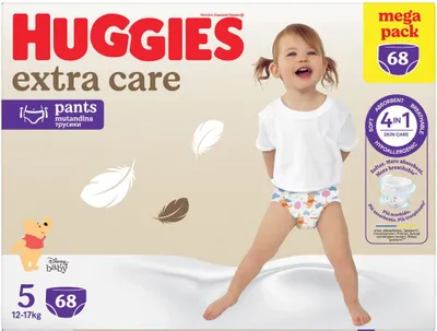 Zdjęcie produktu dla HUGGIES Extra Care Pants vel. 5 (68 ks)