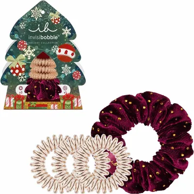 Produktbild von Mehrfarbiges Haarband-Set mit 4 Stück, Silikon-Haargummi, Haarschleife und Haar-Accessoires, 1 Stück