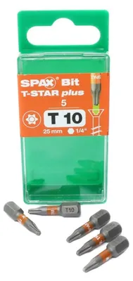 Image de SPAX® 5000009192109 SPAX® T10 T-STAR Plus Bits, 5 St.