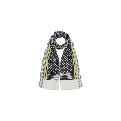Produktbild von s.Oliver Schal Scarf Black Placed Print schwarz mehrfarbig