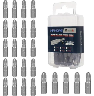 Produktbild von Schrauberbits PZ3, 25 mm, 1/4 Zoll Sechskant, 25 Stück