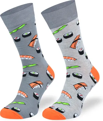 Produktbild von SKIETY Bunte Lustige Socken für Erwachsene Baumwolle, Sushi, Sake, Japan - 43-46