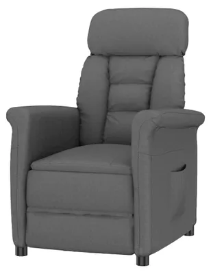 Produktbild von Relaxsessel Dunkelgrau 70,5 x 96,5 x 95 cm Stoff Fernsehsessel Lehnstuhl Loungesessel