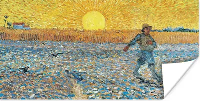Produktbild von MuchoWow® Poster Der Sämann - Vincent van Gogh 120x60 cm - Bild