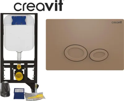 Immagine prodotto di Creavit | cassetta da incasso GP2002.06 - Cappuccino - Meccanismo di alta qualità - Facile installazione - 300kg