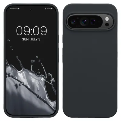 Produktbild von kwmobile Handyhülle für Google Pixel 9 Pro XL Hülle, für Pixel 9 Pro XL Case - Hülle Silikon - kabelloses Laden - Heidelbeerblau