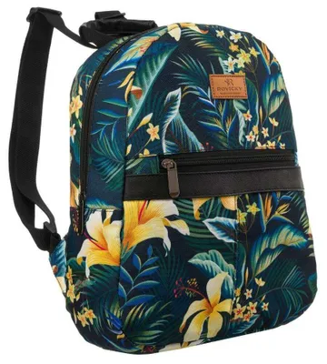 Obrázek produktu pro Rovicky dámský městský batoh s květinovým vzorem multicolor 30x25 cm